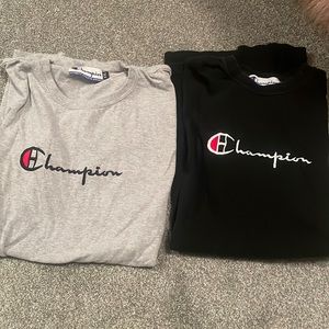 Two champion shirt.